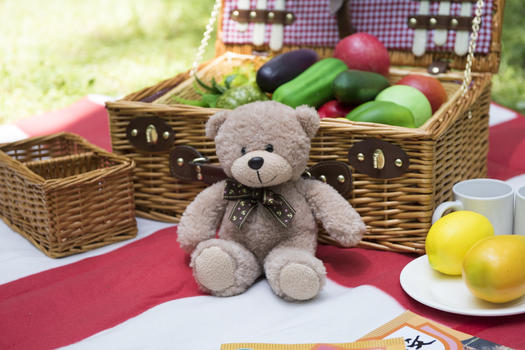 户外野餐水果玩具图片素材免费下载