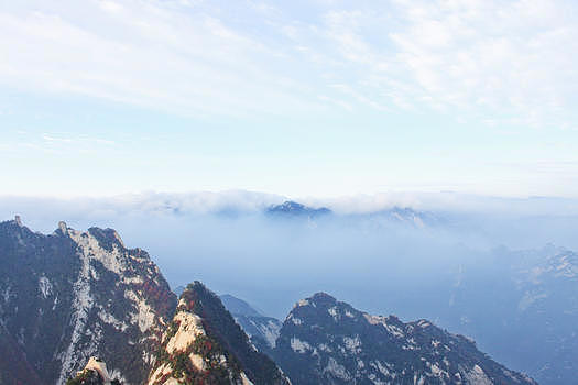 西岳华山云海图片素材免费下载