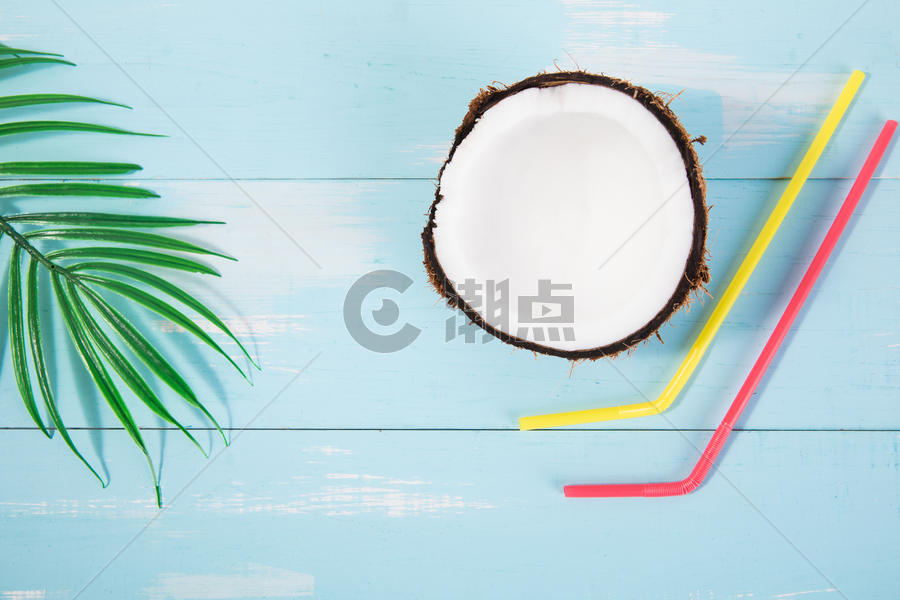 夏日椰子背景图片素材免费下载