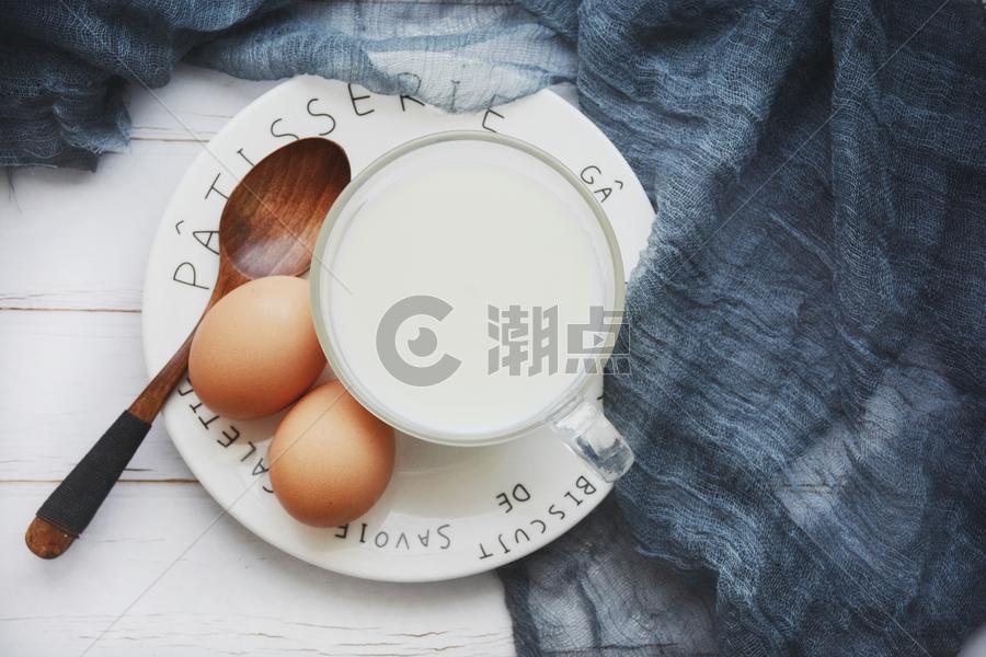 牛奶鸡蛋早餐图片素材免费下载
