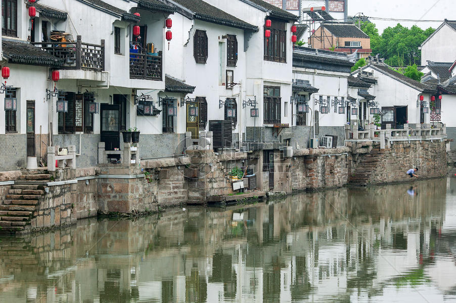 江南古镇的古建筑图片素材免费下载