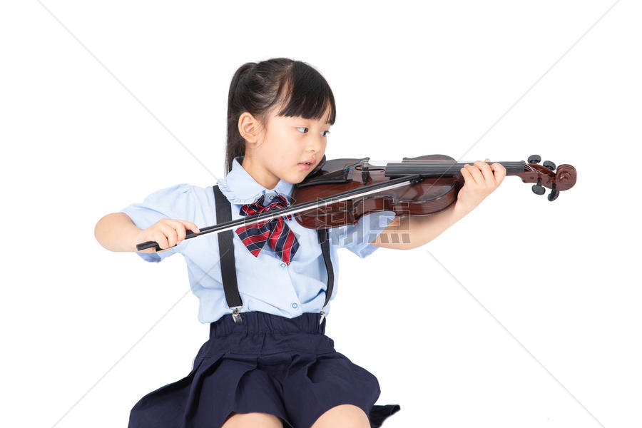 拉小提琴的小女生图片素材免费下载