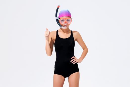 女子潜水服装展示图片素材免费下载