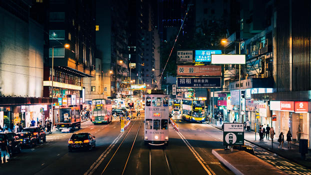 香港旅游夜景图片素材免费下载