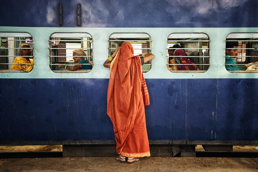 印度火车月台图片素材免费下载