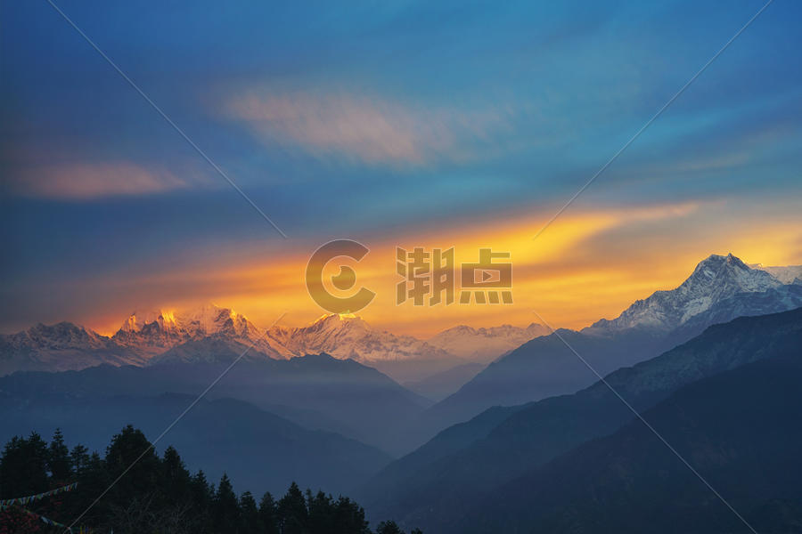 尼泊尔poon hill图片素材免费下载