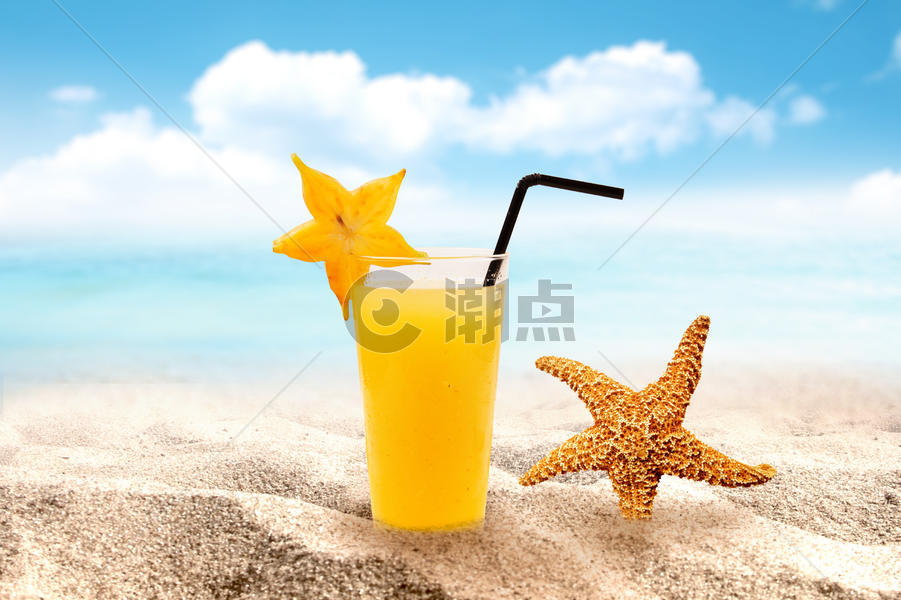 夏日海滩背景素材图片素材免费下载