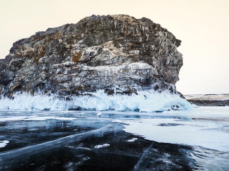 贝加尔湖冬天风光图片素材免费下载