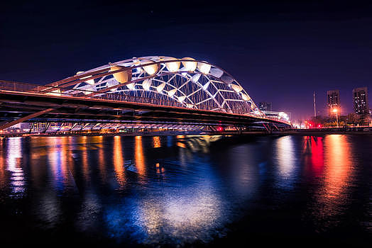 天津海河夜景图片素材免费下载