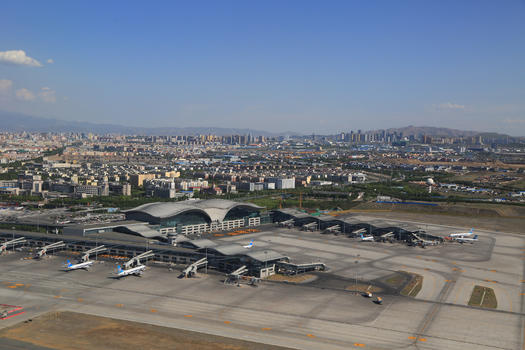 乌鲁木齐机场鸟瞰图片素材免费下载