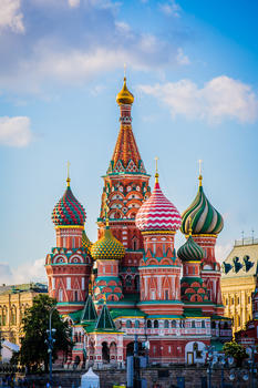 俄罗斯莫斯科圣瓦西里教堂图片素材免费下载