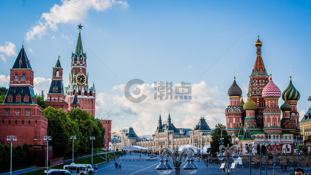 俄罗斯莫斯科红场教堂图片素材免费下载