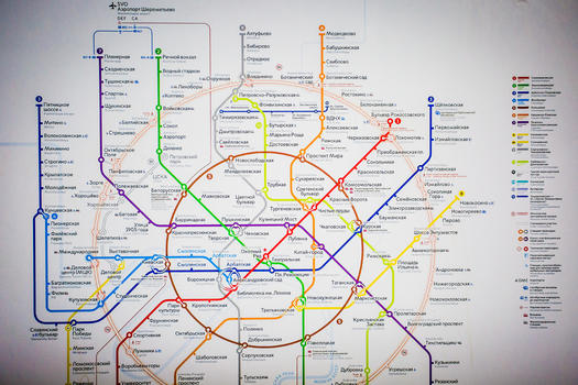 俄罗斯莫斯科轨道交通运行图图片素材免费下载