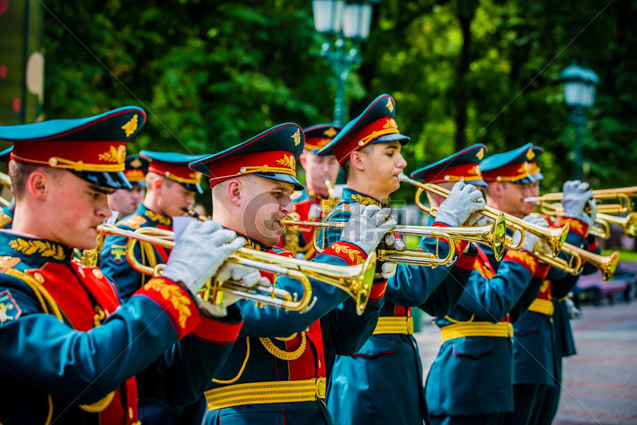 俄罗斯礼宾军乐队图片素材免费下载