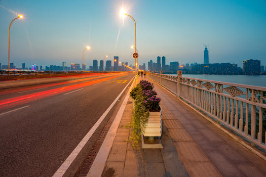 武汉沙湖大桥风景图片素材免费下载