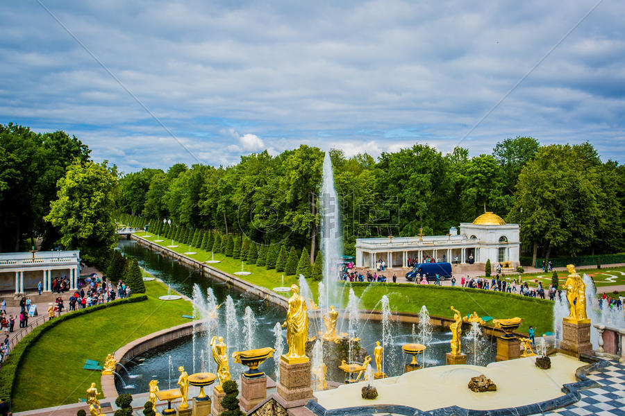 俄罗斯圣彼得堡夏宫图片素材免费下载
