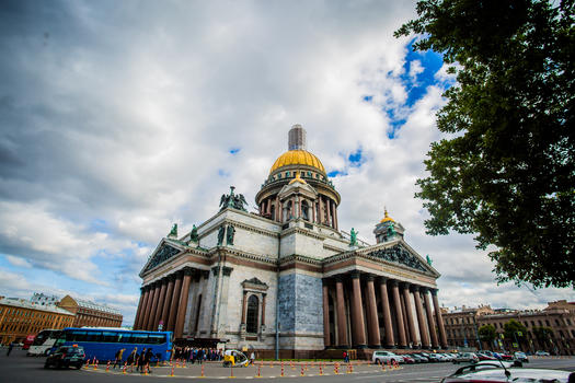 俄罗斯圣彼得堡圣以撒大教堂图片素材免费下载