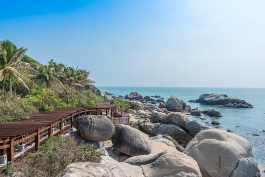 海南三亚海滨风光图片素材免费下载
