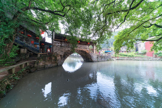 湖北旅游咸宁刘家桥古镇图片素材免费下载