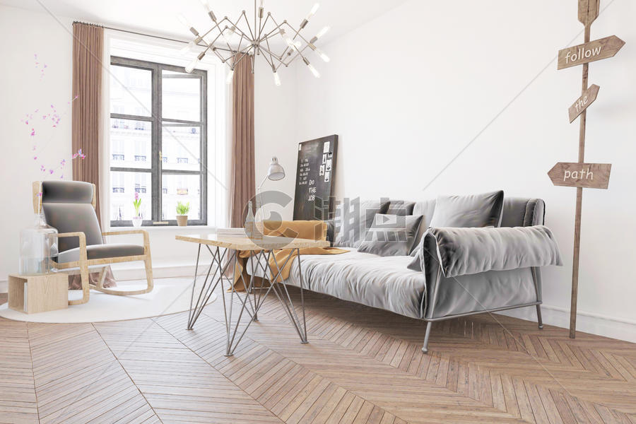 欧式loft风格室内家具图片素材免费下载