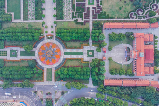俯瞰武汉辛亥革命武昌起义军政府旧址图片素材免费下载