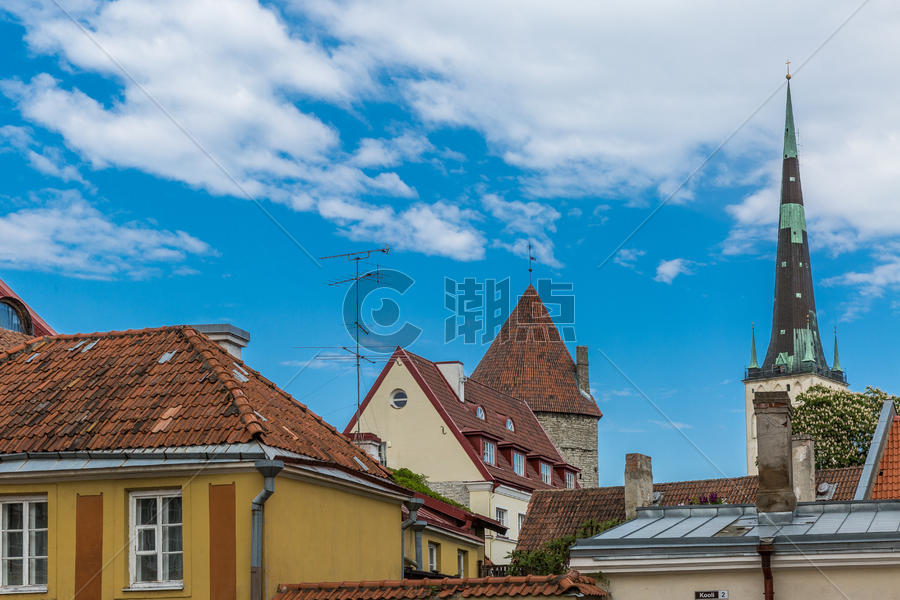 北欧爱沙尼亚首都塔林老城图片素材免费下载