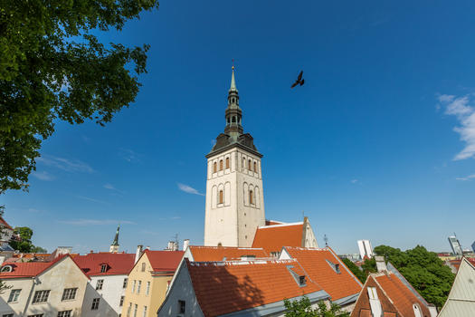 北欧爱沙尼亚首都塔林教堂图片素材免费下载
