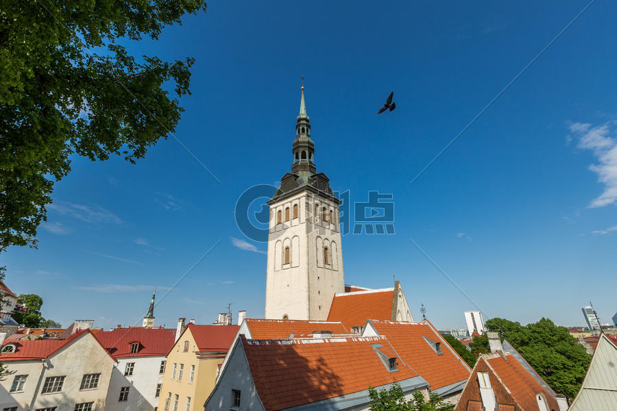 北欧爱沙尼亚首都塔林教堂图片素材免费下载