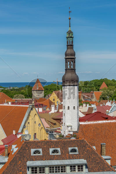 北欧旅游名城爱沙尼亚塔林城市风光图片素材免费下载