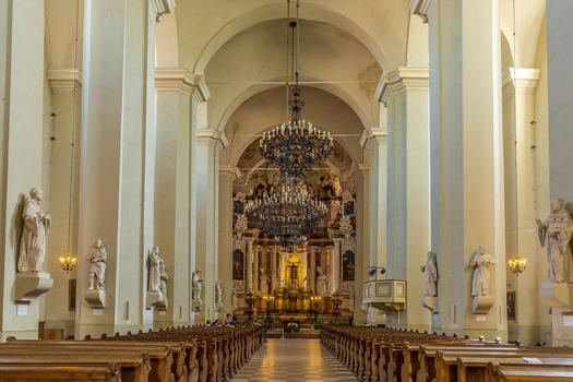 欧洲教堂内部景观图片素材免费下载