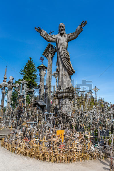 欧洲立陶宛著名旅游景点十字架山图片素材免费下载