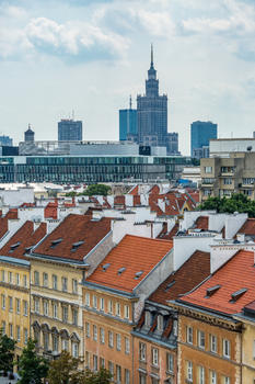 波兰华沙老城风光图片素材免费下载