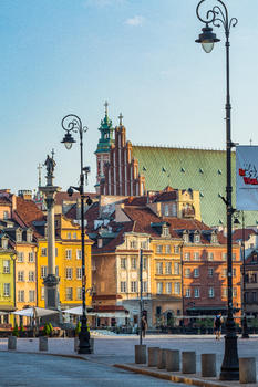 欧洲旅游城市华沙清晨风光图片素材免费下载