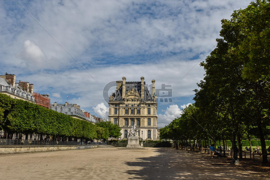 法国巴黎杜乐丽花园图片素材免费下载