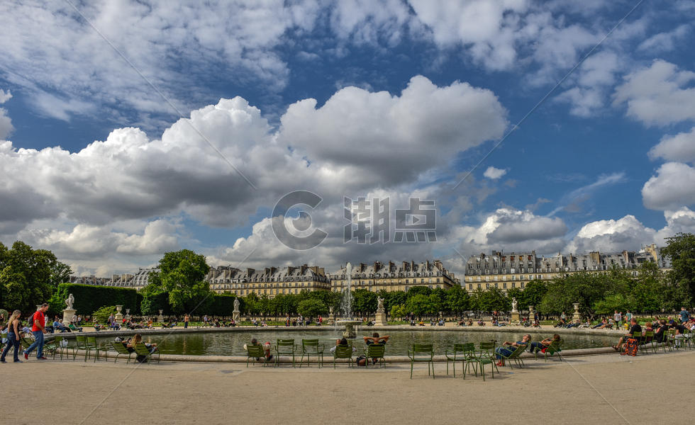 法国巴黎杜乐丽花园图片素材免费下载