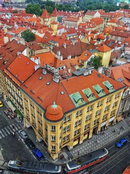 俯瞰布拉格老城图片素材免费下载