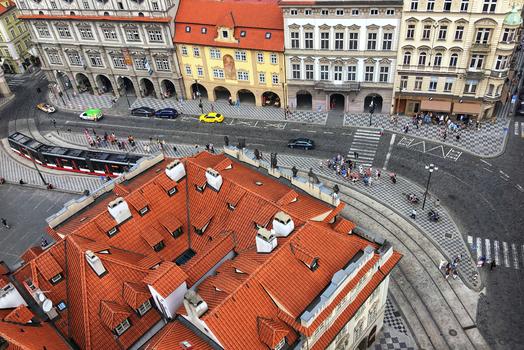 俯瞰布拉格老城图片素材免费下载