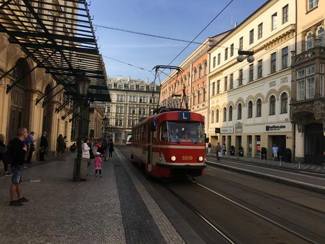 捷克布拉格城市旅游风光有轨电车图片素材免费下载