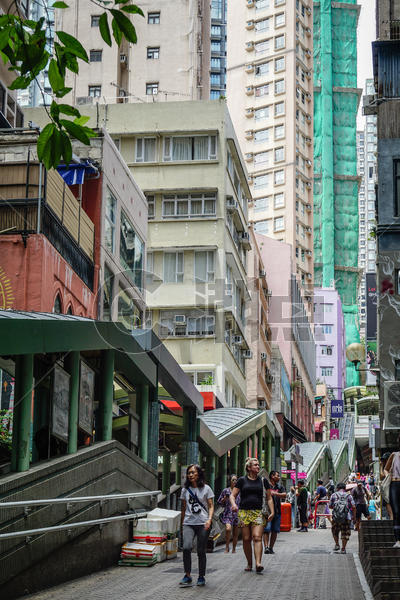 香港中环半山扶手电梯图片素材免费下载