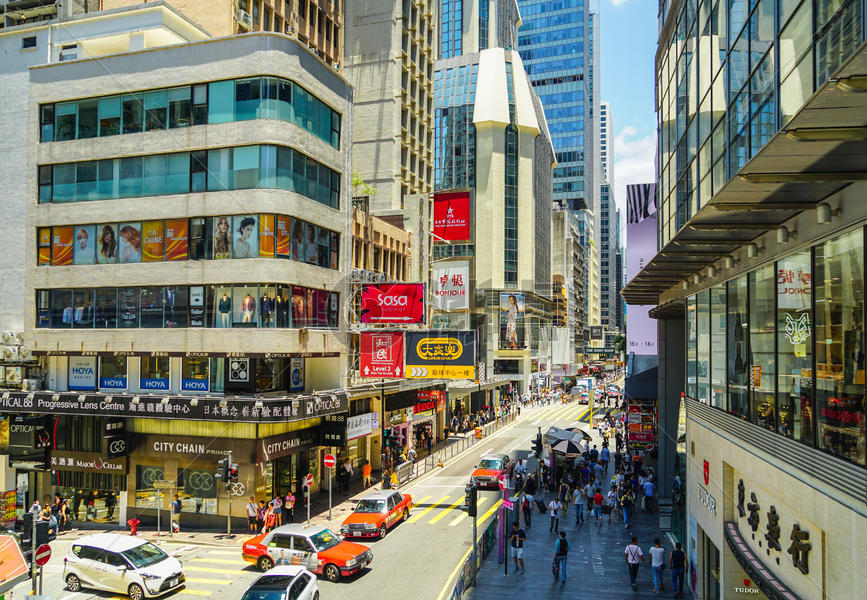 香港日常马路街景图片素材免费下载