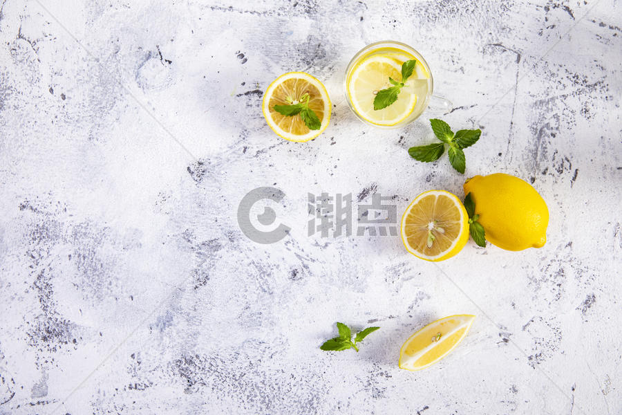 夏日柠檬冰饮图片素材免费下载