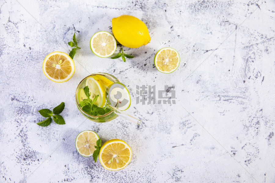 夏日柠檬冰饮图片素材免费下载