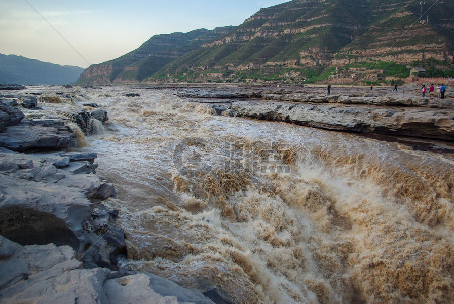 西安黄河壶口瀑布景观图片素材免费下载