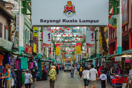 马来西亚吉隆坡茨厂街唐人街图片素材免费下载