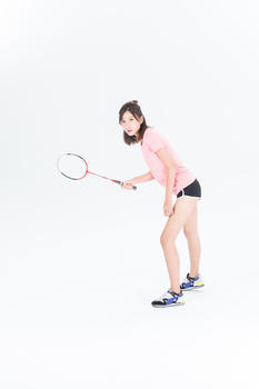运动女性羽毛球图片素材免费下载