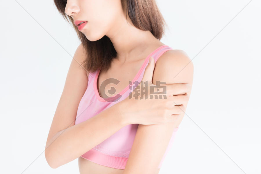 女性肩膀疼图片素材免费下载