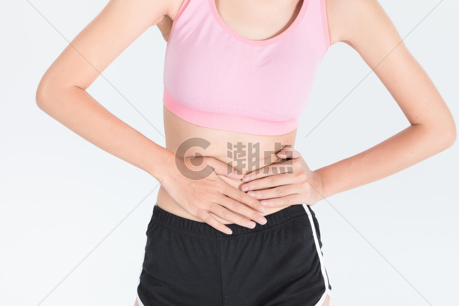 女性肚子疼图片素材免费下载