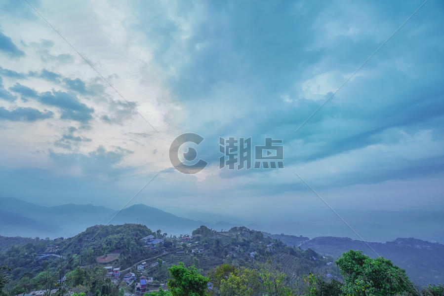 尼泊尔博卡拉萨朗科观景台图片素材免费下载