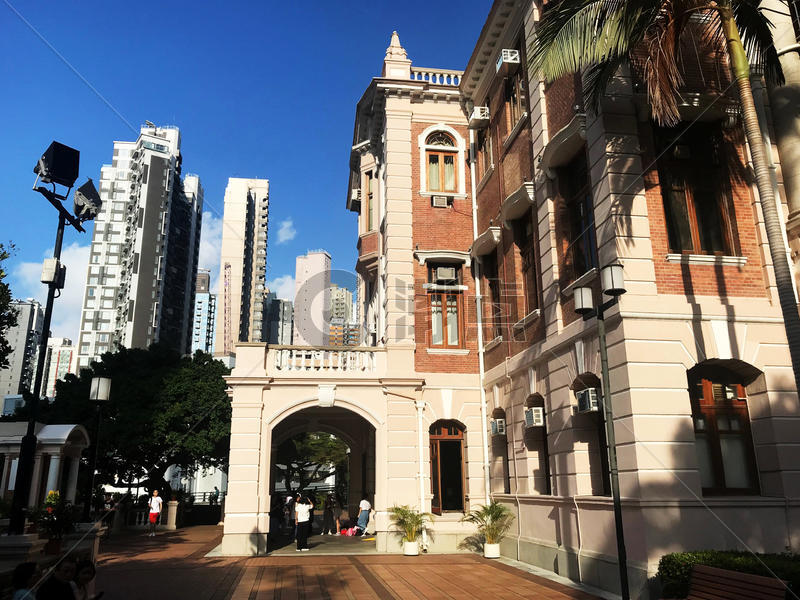 书香气十足的香港大学教学楼图片素材免费下载