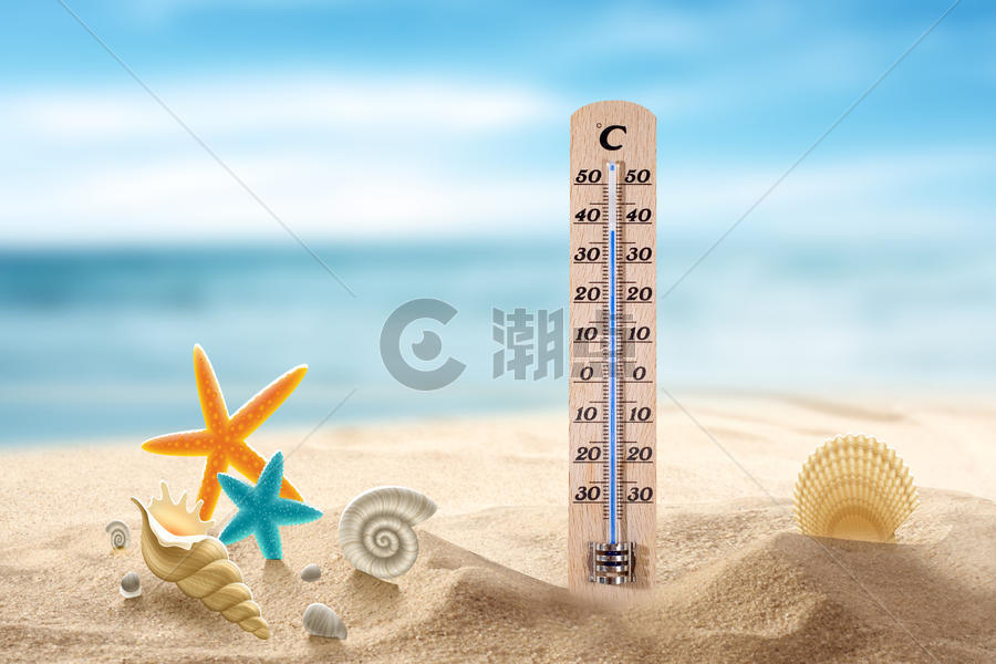 高温的海滩图片素材免费下载